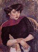 Jules Pascin Woman wearing the purple shawl china oil painting reproduction